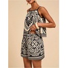 image:imageMakeMeChic Womens 2 Piece Sets 2026 Summer Matching Lounge Short Set Tropical Resort Travel Vacation OutfitsBlack