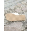 image:imageMakeMeChic Womens Beach Fringe Flat Sandals Raw Trim Criss Cross Summer Platform SandalsBeige