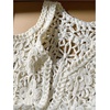 image:imageMakeMeChic Womens Boho Crochet Vest Tops Hollow Out Sleeveless Knit Beach Vacation TopsApricot