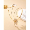 image:imageMakeMeChic Womens Bracelets Arm Cuff Upper Arm Flower Gold Bangles JewelryBeige Flower