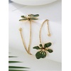 image:imageMakeMeChic Womens Bracelets Arm Cuff Upper Arm Flower Gold Bangles JewelryFlower Green