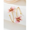 image:imageMakeMeChic Womens Bracelets Arm Cuff Upper Arm Flower Gold Bangles JewelryFlower Pink