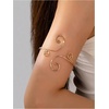 image:imageMakeMeChic Womens Bracelets Arm Cuff Upper Arm Flower Gold Bangles JewelryGold