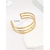 image:imageMakeMeChic Womens Bracelets Arm Cuff Upper Arm Flower Gold Bangles JewelryGold Solid
