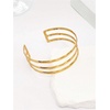 image:imageMakeMeChic Womens Bracelets Arm Cuff Upper Arm Flower Gold Bangles JewelryGold Solid