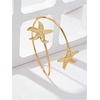 image:imageMakeMeChic Womens Bracelets Arm Cuff Upper Arm Flower Gold Bangles JewelryStar Gold