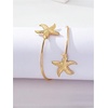 image:imageMakeMeChic Womens Bracelets Arm Cuff Upper Arm Flower Gold Bangles JewelryStar Gold