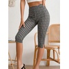image:imageMakeMeChic Womens Capri Pants High Waisted Elastic Leggings Casual Yoga Going Out Dressy Capri PantsBlack B