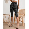 image:imageMakeMeChic Womens Capri Pants High Waisted Elastic Leggings Casual Yoga Going Out Dressy Capri PantsBlack C