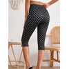 image:imageMakeMeChic Womens Capri Pants High Waisted Elastic Leggings Casual Yoga Going Out Dressy Capri PantsBlack C