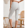 image:imageMakeMeChic Womens Capri Pants High Waisted Elastic Leggings Casual Yoga Going Out Dressy Capri PantsWhite B