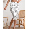 image:imageMakeMeChic Womens Capri Pants High Waisted Elastic Leggings Casual Yoga Going Out Dressy Capri PantsWhite B