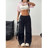 image:imageMakeMeChic Womens Jersey Shirts Y2k Graphic Tees Oversized Crop Tops Shrugs StreetwearPink