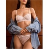 image:imageMakeMeChic Womens Lace Bralettes Balconette Spaghetti Strap Sexy Underwire Lingerie BraWhite