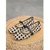 image:imageMakeMeChic Womens Lace Mesh Ballet Flats Comfortable Summer Dressy Flats Square Closed Toe ShoesApricot