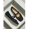 image:imageMakeMeChic Womens Lace Mesh Ballet Flats Comfortable Summer Dressy Flats Square Closed Toe ShoesBlack Dots