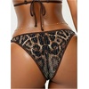 image:imageMakeMeChic Womens Micro Tanning Bikini Sets Cheetah Gingham Sexy Tiny Bathing Suit SwimsuitSequin Leopard