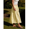 image:imageMakeMeChic Womens Plaid Gingham Maxi Skirt Low Waist Flowy Long SkirtsYellow