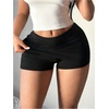 image:imageMakeMeChic Womens Plus Size Black Mini Skirts Summer Ruched High Waisted Sexy Bodycon Short SkirtsBlack
