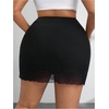 image:imageMakeMeChic Womens Plus Size Black Mini Skirts Summer Ruched High Waisted Sexy Bodycon Short SkirtsBlack Mesh