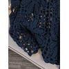image:imageMakeMeChic Womens Plus Size Crochet Boho Tops Summer Vacation Beach Cover Ups SweaterDark Blue