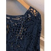 image:imageMakeMeChic Womens Plus Size Crochet Boho Tops Summer Vacation Beach Cover Ups SweaterDark Blue