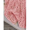 image:imageMakeMeChic Womens Plus Size Crochet Boho Tops Summer Vacation Beach Cover Ups SweaterPink