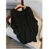 image:imageMakeMeChic Womens Plus Size Crochet Boho Tops Summer Vacation Beach Cover Ups SweaterPlus Black