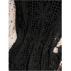 image:imageMakeMeChic Womens Plus Size Crochet Boho Tops Summer Vacation Beach Cover Ups SweaterPlus Black
