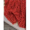 image:imageMakeMeChic Womens Plus Size Crochet Boho Tops Summer Vacation Beach Cover Ups SweaterRed