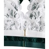 image:imageMakeMeChic Womens Plus Size Lace Bralette Front Closure Bras Wireless Deep V Triangle Sexy Lace BraWhiteGreen