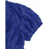 image:imageMakeMeChic Womens Plus Size Sexy Peplum Lace Tops Floral Sheer Mesh Going Out Tops Low Cut Short Sleeve TShirtDark Blue