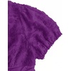 image:imageMakeMeChic Womens Plus Size Sexy Peplum Lace Tops Floral Sheer Mesh Going Out Tops Low Cut Short Sleeve TShirtPurple