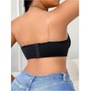 image:imageMakeMeChic Womens Plus Size Underwire Backless Bra with Clear Invisible StrapBlack