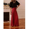 image:imageMakeMeChic Womens Polka Dots Maxi Skirt High Waisted A Line Flowy Long SkirtsRed