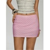 image:imageMakeMeChic Womens Polka Dots Mini Skirt Low Waisted Bodycon Summer Y2K Cute Micro SkirtsLight Pink