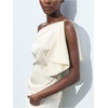image:imageMakeMeChic Womens Satin Off The Shoulder Dressy Top Sleeveless Tie Back Elegant Tank TopsWhite