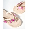 image:imageMakeMeChic Womens Seashell Starfish Summer Beach Shoes Open Toe Boho Flip Flops Flat SandalsBeige and Pink