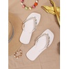 image:imageMakeMeChic Womens Seashell Starfish Summer Beach Shoes Open Toe Boho Flip Flops Flat SandalsWhite Solid