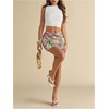 image:imageMakeMeChic Womens Sequin Bodycon Skirt Glitter Low Rise Party Mini Skirts with Shorts UnderneathMulticolor