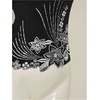 image:imageMakeMeChic Womens Sequin Halter Tops Y2K Going Out Floral Tank Tops Backless Sleeveless Crop TopsBlack and Silver