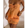 image:imageMakeMeChic Womens Sequin Mini Skirt Y2K Sparkly Micro Pencil SkirtOrange