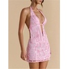 image:imageMakeMeChic Womens Sequin Mini Skirt Y2K Sparkly Micro Pencil SkirtPink