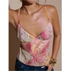image:imageMakeMeChic Womens Sequin Sparkly Halter Crop Tops Floral Backless Summer Party Tank Y2KMulticolor