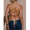 image:imageMakeMeChic Womens Sequin Sparkly Halter Crop Tops Floral Backless Summer Party Tank Y2KMulticolor