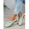 image:imageMakeMeChic Womens Suede Flats Shoes Closed Toe Ballet Flats Dressy Casual Potato ShoesLight Green