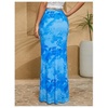 image:imageMakeMeChic Womens Summer Beach Maxi Skirt Y2k Floral Boho Flowy Long SkirtBlue