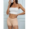 image:imageMakeMeChic Womens Summer Lace Trim Shorts Biker Seamless Panties Slip Under Short BoyshortsKhaki