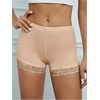 image:imageMakeMeChic Womens Summer Lace Trim Shorts Biker Seamless Panties Slip Under Short BoyshortsKhaki
