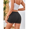image:imageMakeMeChic Womens Summer Lace Trim Shorts Biker Seamless Panties Slip Under Short BoyshortsTwo Black